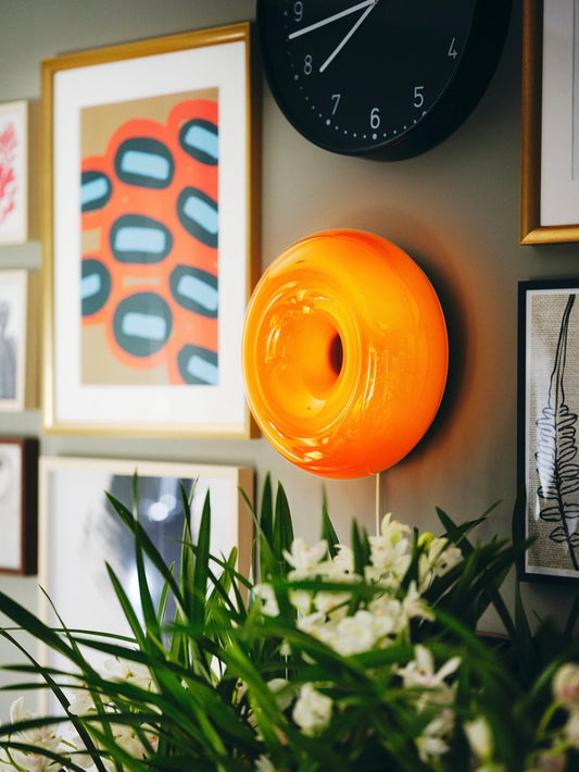 Dimmbare Hochwertige Donut Lampe aus Glas