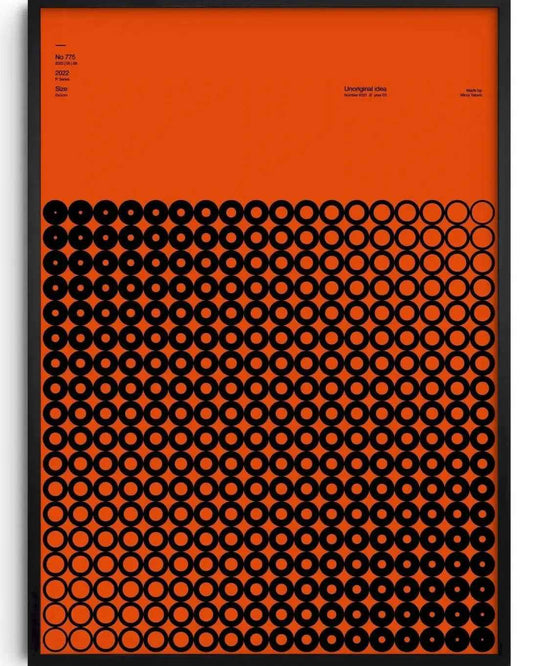 Mid Century Bilder Orange Retro