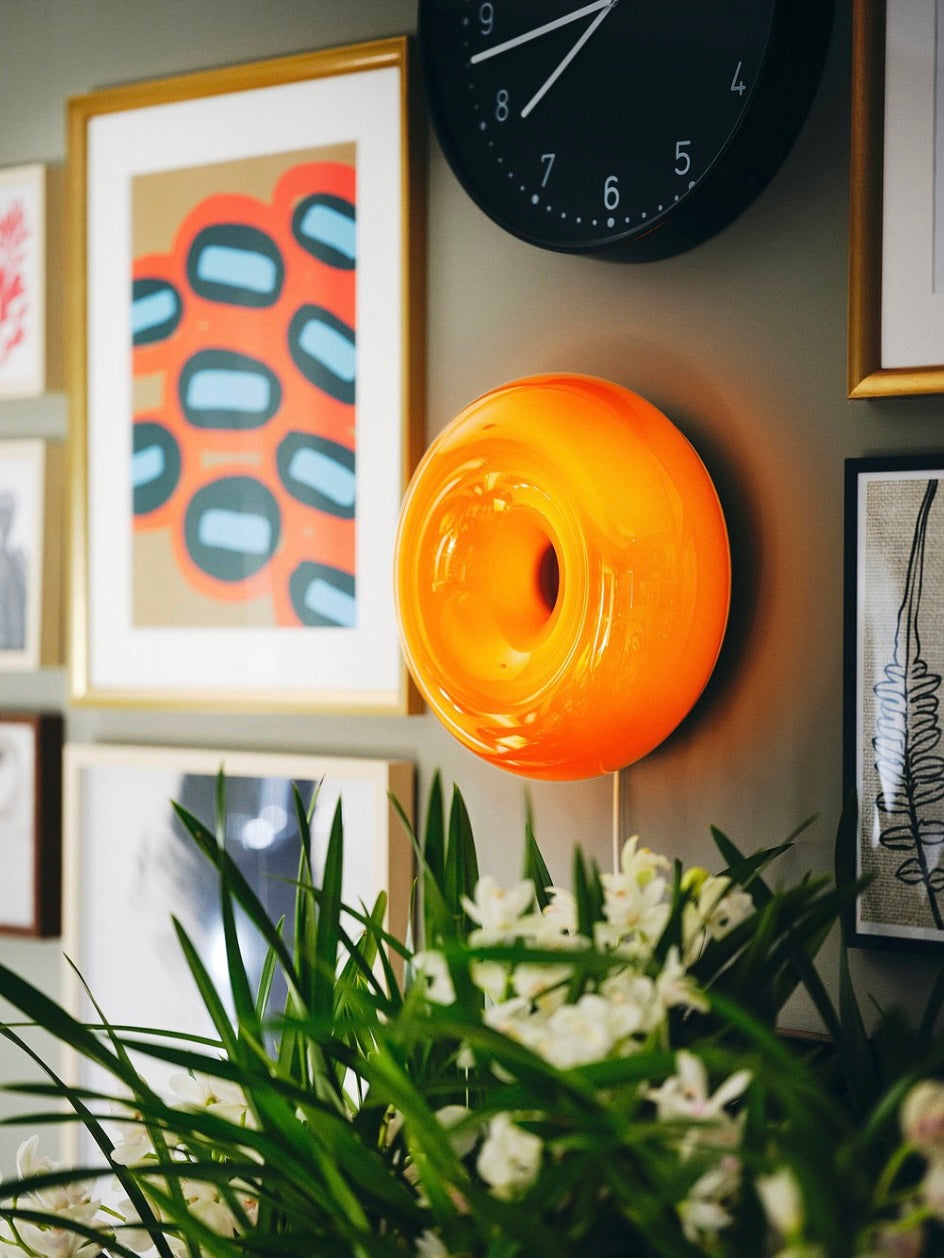 Dimmbare Hochwertige Donut Lampe aus Glas