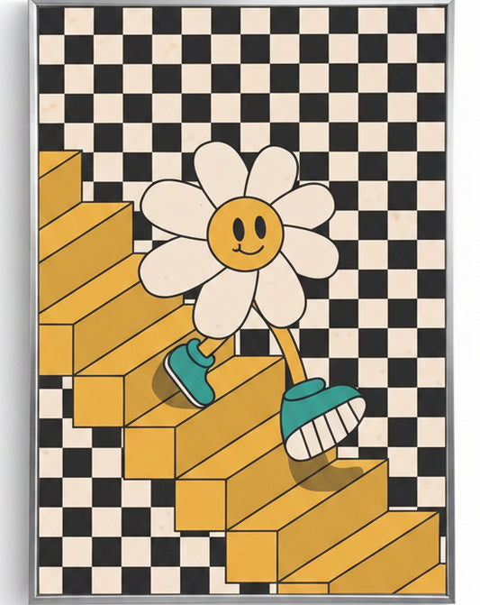 Retro Flower Steps