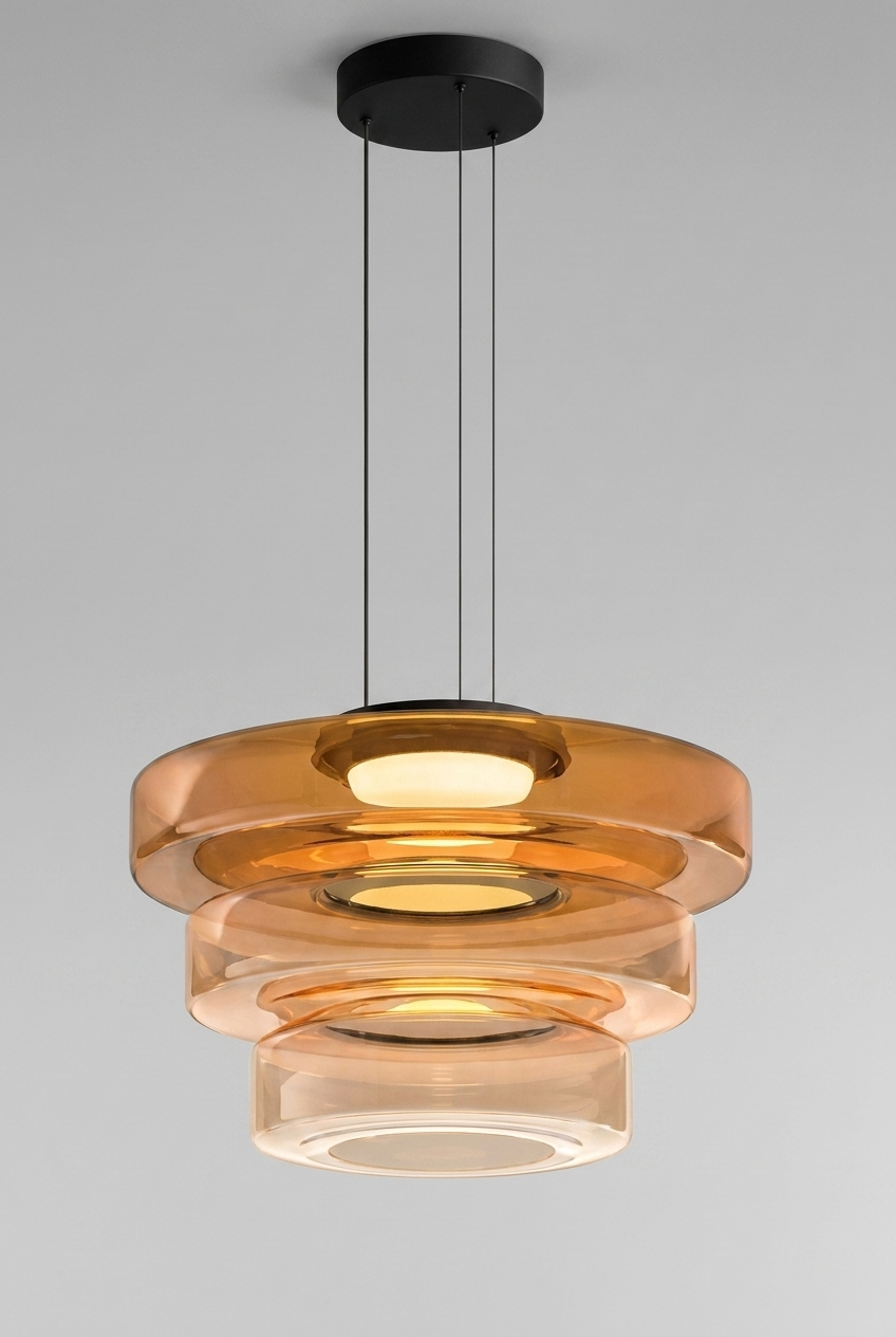 NovaRing Lampe Einzig aus Glas