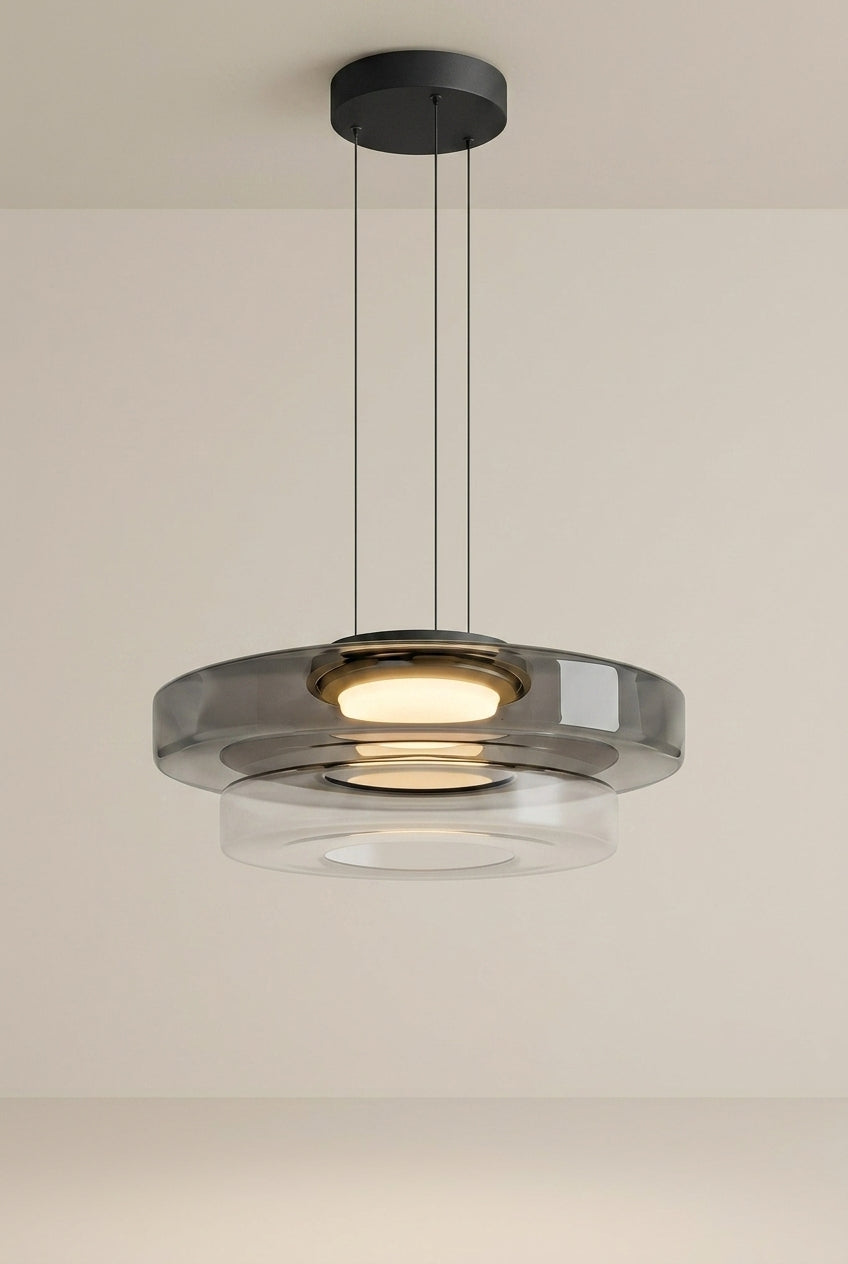 NovaRing Lampe Einzig aus Glas