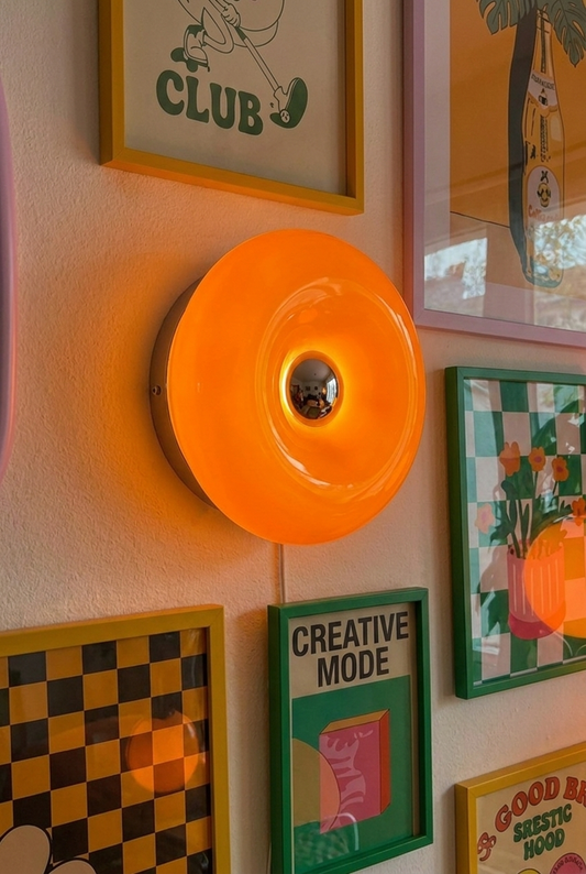 Dimmbare Hochwertige Donut Lampe aus Glas