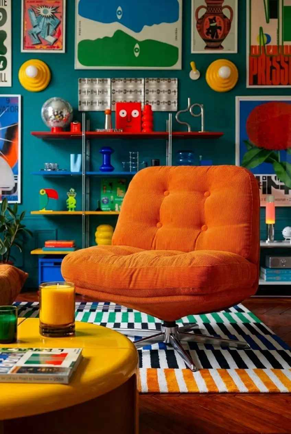 Retro Seater 069 – Mid Century Seater mit Cordbezug
