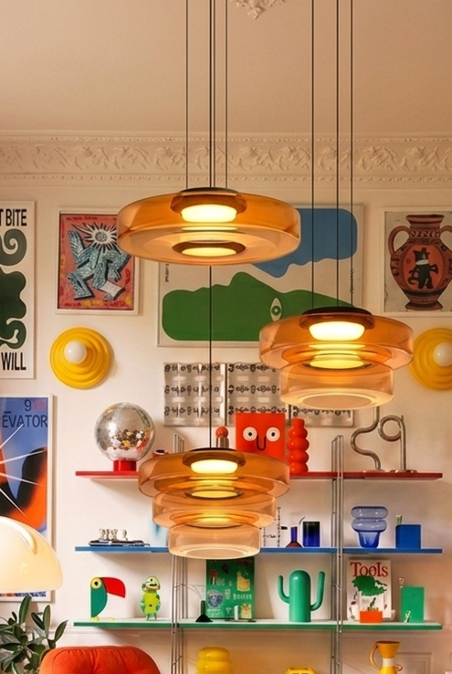NovaRing Lampe Einzig aus Glas