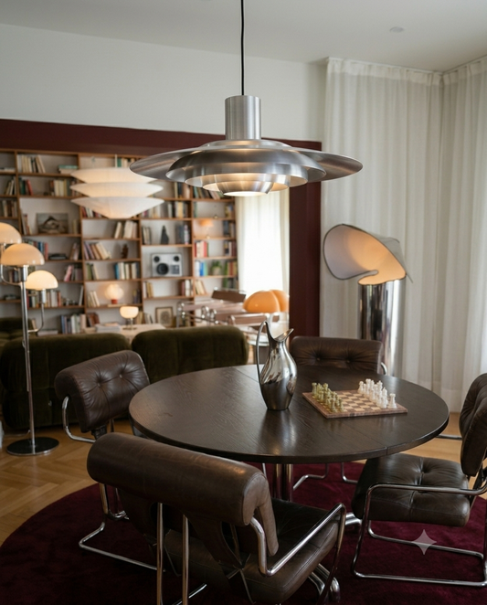 Edelstahl Ring Lampe