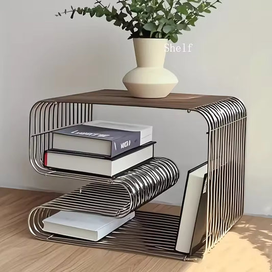 Modularer Chrom Beistelltisch