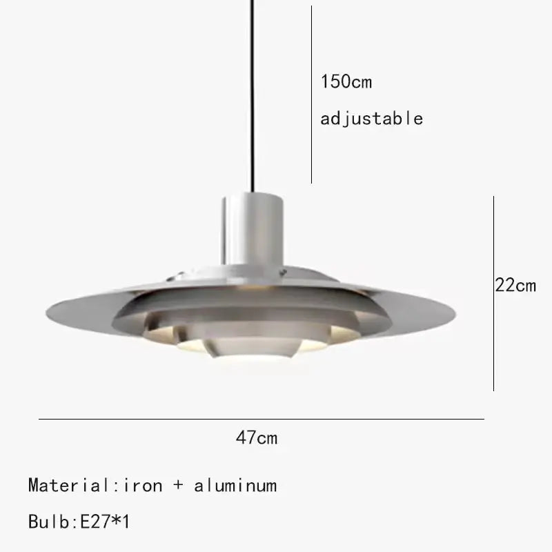 Edelstahl Ring Lampe