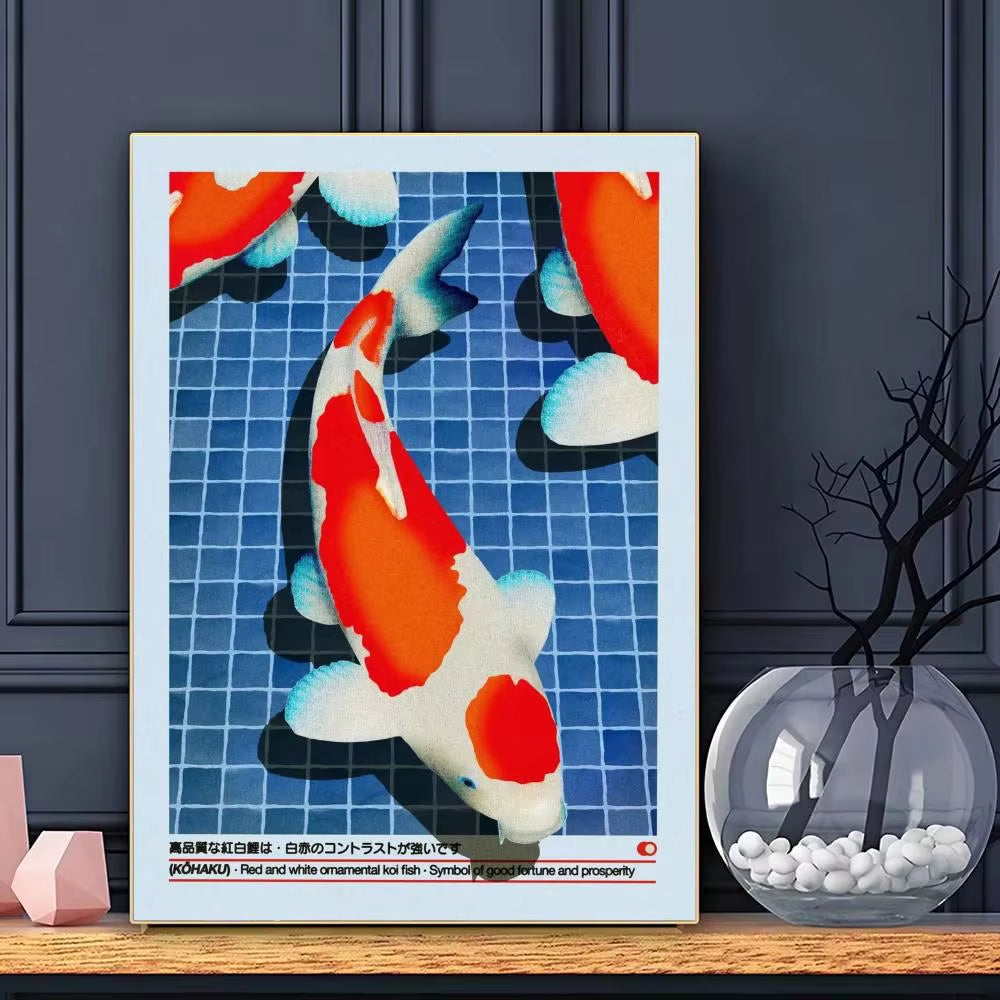 Orange Koi Bild