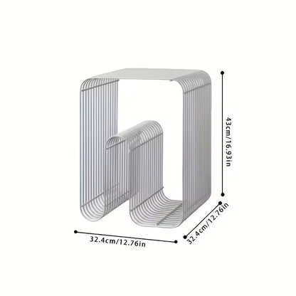Modularer Chrom Beistelltisch