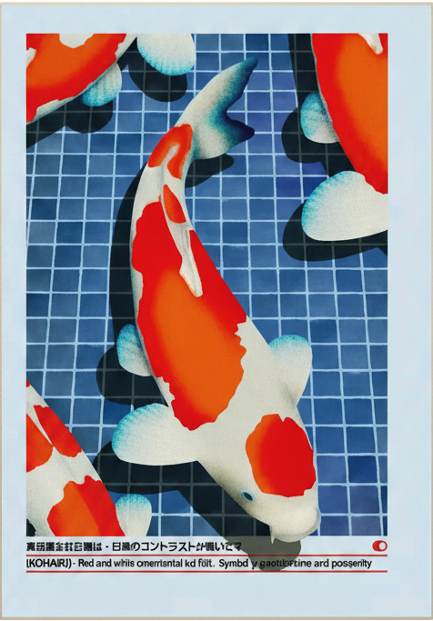 Orange Koi Bild